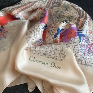 Vintage Christian Dior Silk Scarf